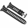 Ersatz Armband für Leonardo Tauchcomputer Cressi Schwarz/Grau