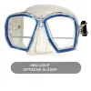 Polaris Tauchmaske mit Leseeinsatz +1,75 blau
