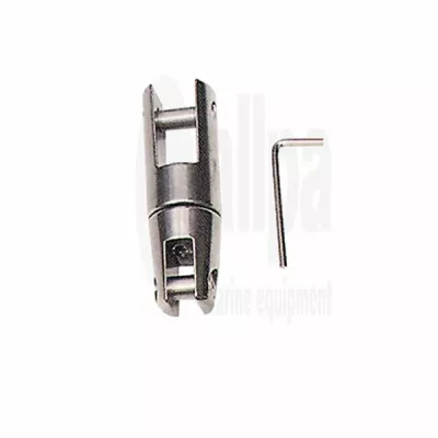 NIRO Ankerketteverbinder A=96mm B=22mm C=13mm D=40mm E=25mm  wirbelnd bis 1350kg Allpa
