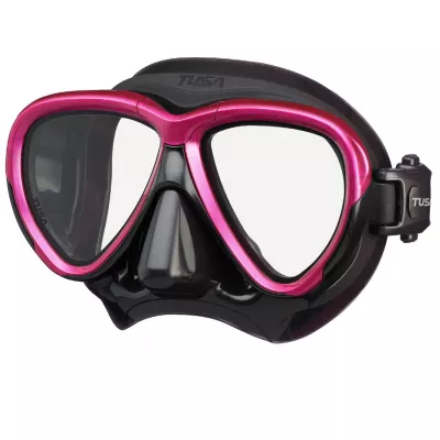 Tusa Intega Tauchmaske für jede Gesichtsform Schwarz Pink