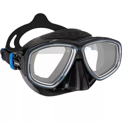 Cressi Prisma Tauchmaske – Antibeschlag Taucher und Schnorchler Schwarz / Blau